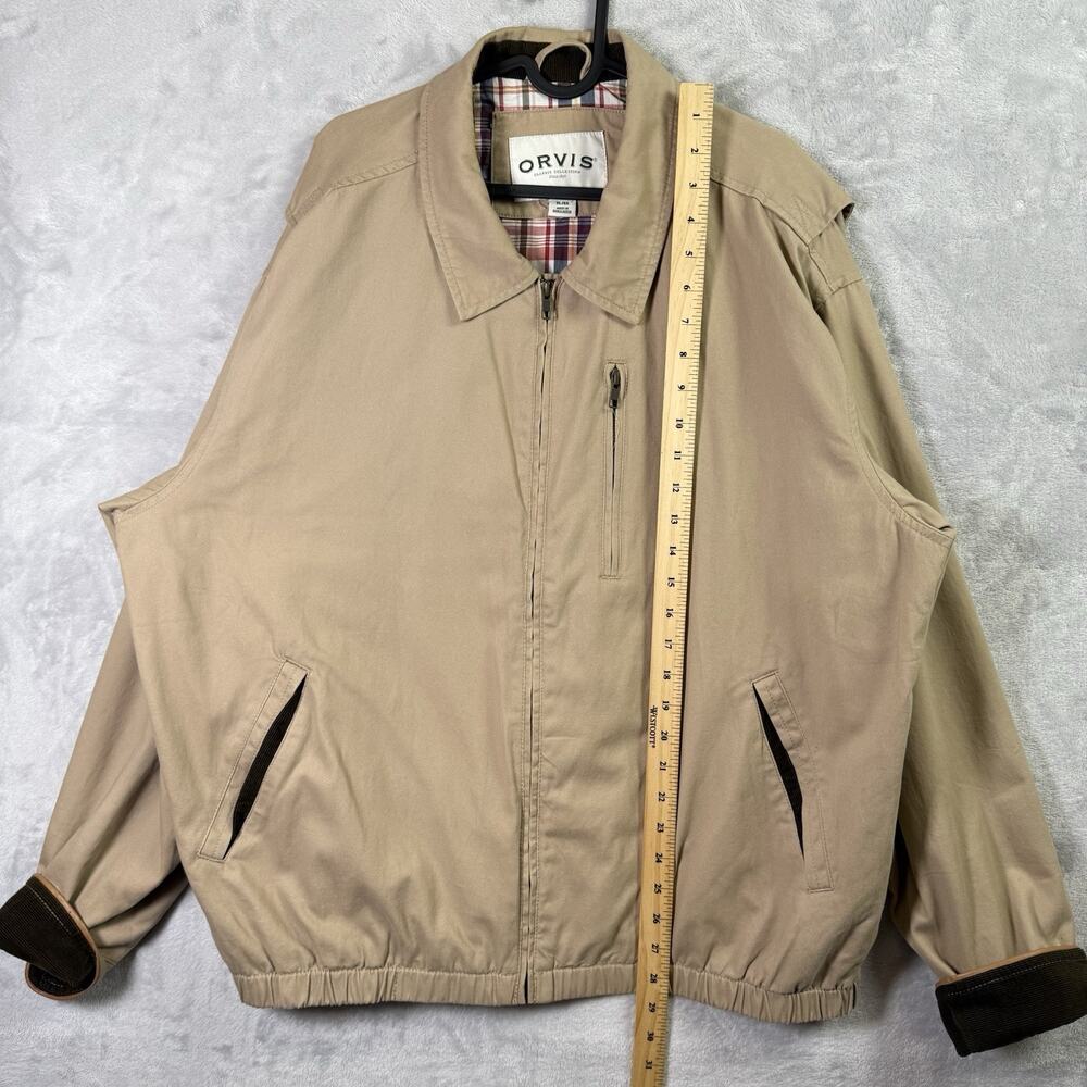 Orvis Sport Coat Jacket Men's XL Cream Plaid Lining Corduroy Cuffs *Flaws Golf - Picture 5 of 16